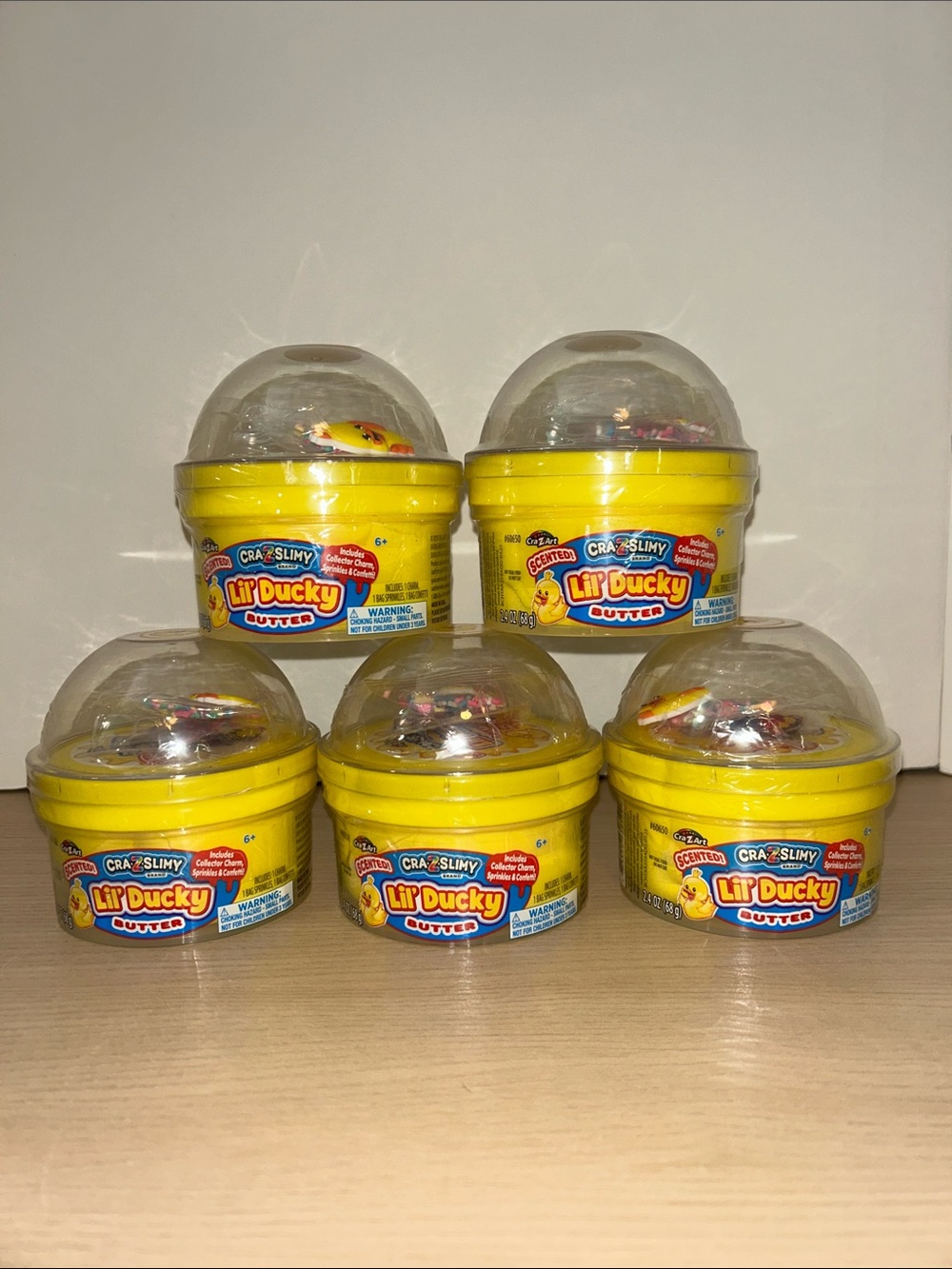 Lot of 5 Lil’ Ducky Butter slime- Squishy Sensory Toy - Yellow